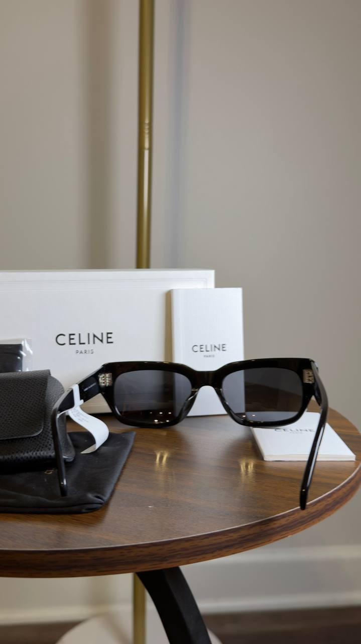 Celine  Black  Frame  41  Sunglasses  in  Acetate  Black  OS  NWT  $460