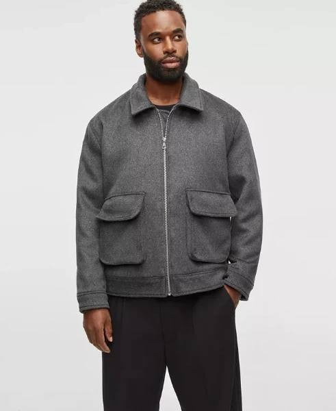 Mode of One Men’s Utility Pocket Jacket Heather Onyx XL NWT $159.50