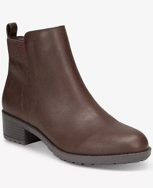 Style&Co Dark Roast Man‑Made Lug Booties 7.5M New in Box MSRP $69.90