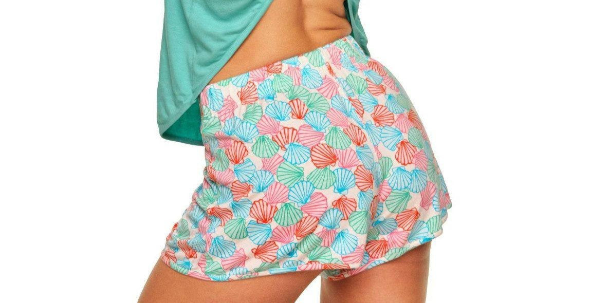Adore Me 3X Multicolor Sea Print Shorts NWOT Relaxed Fit Summer Casual