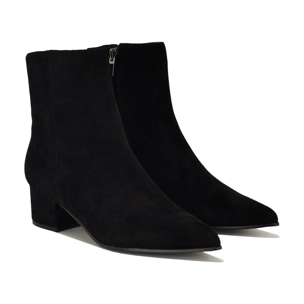Nine West Black Suede Ankle Booties 11M New in Box MSRP $149