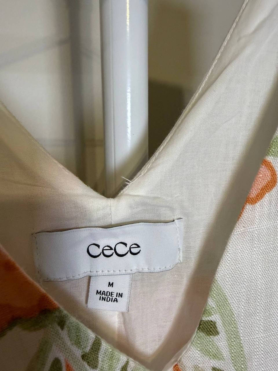 CeCe A‑Line Short V‑Neck Dress – Size M – NWT