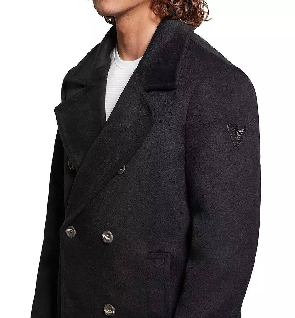 GUESS Men’s Peacoat Removable Nylon Hood Jet Black M NWT $350