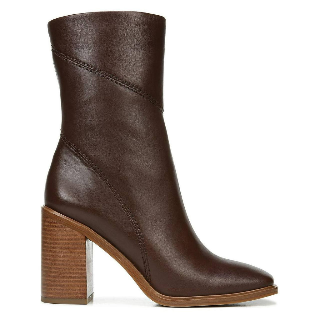 Franco Sarto Brown Leather Mid Shaft Boots 8.5M NIB MSRP $180