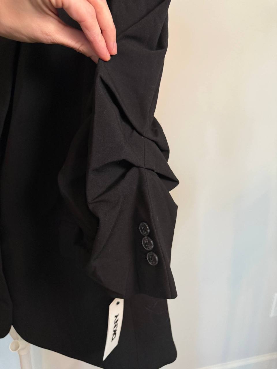 DKNY Ruched‑Sleeve One‑Button Blazer – Size18W– NWT – $138