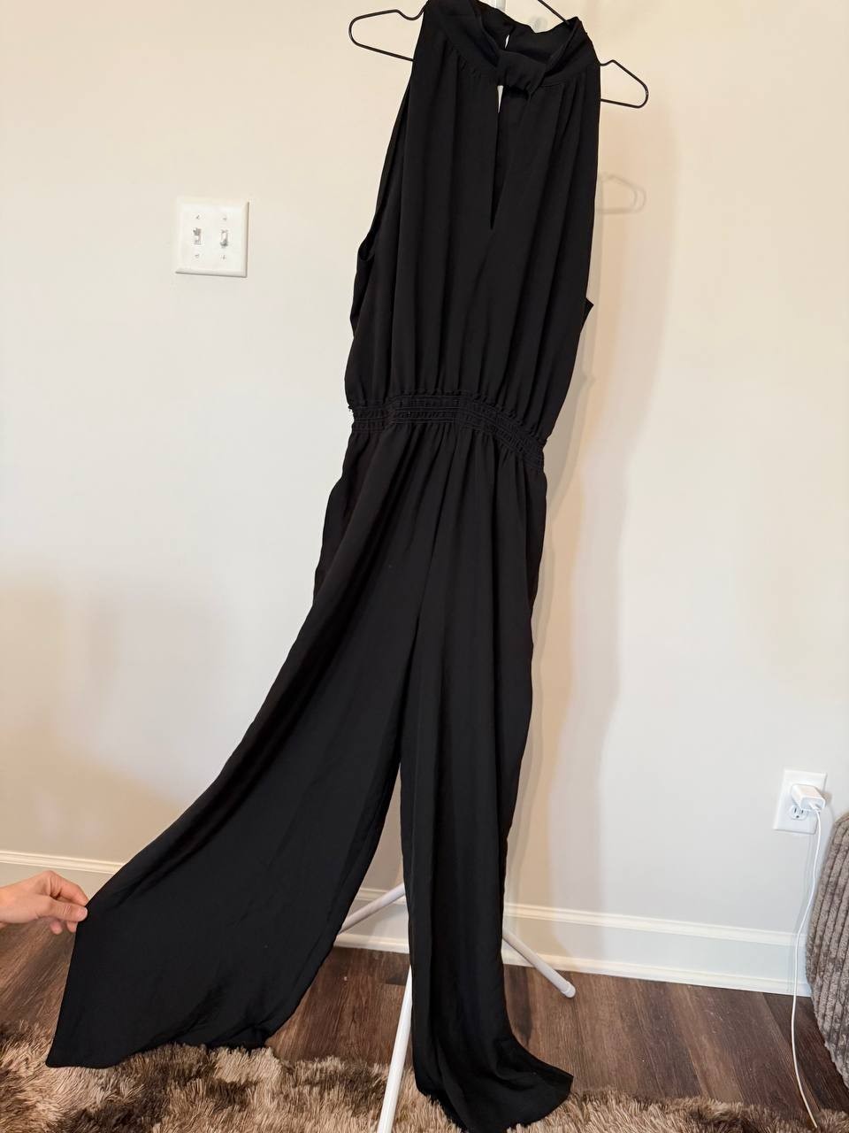 Max Studio Stretch Crepe Jumpsuit – Size XL – Black – NWT – $178