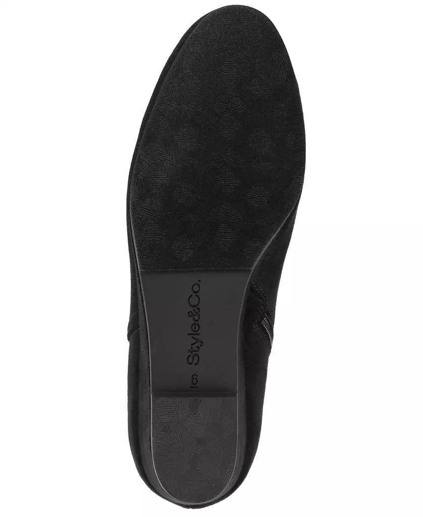 Style & Co Poppyy Wedge Heel Booties – Black – Size 6.5M – Microfiber–New in Box