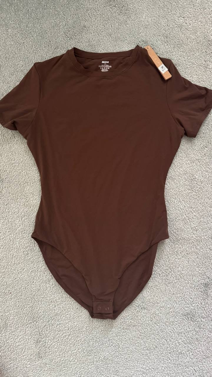 Skims Women's Seamless Sculpting Mesh Bodysuit Shapewear Size L One Piece