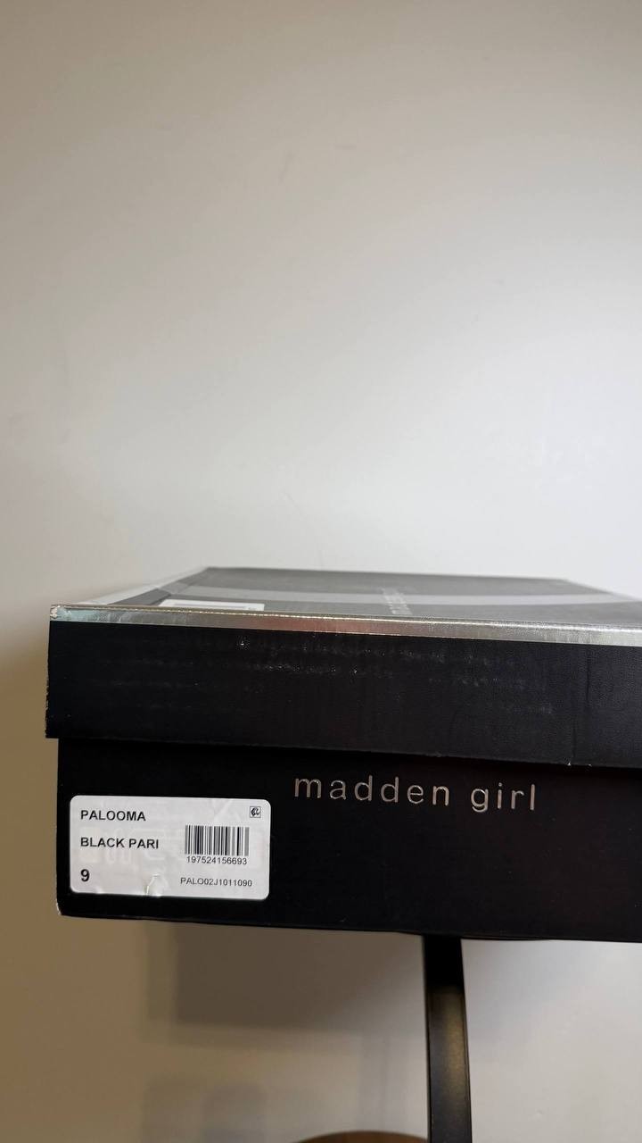 Madden Girl Palooma Lace‑Up Combat Boots Black Pari Women’s 9 NWB $79