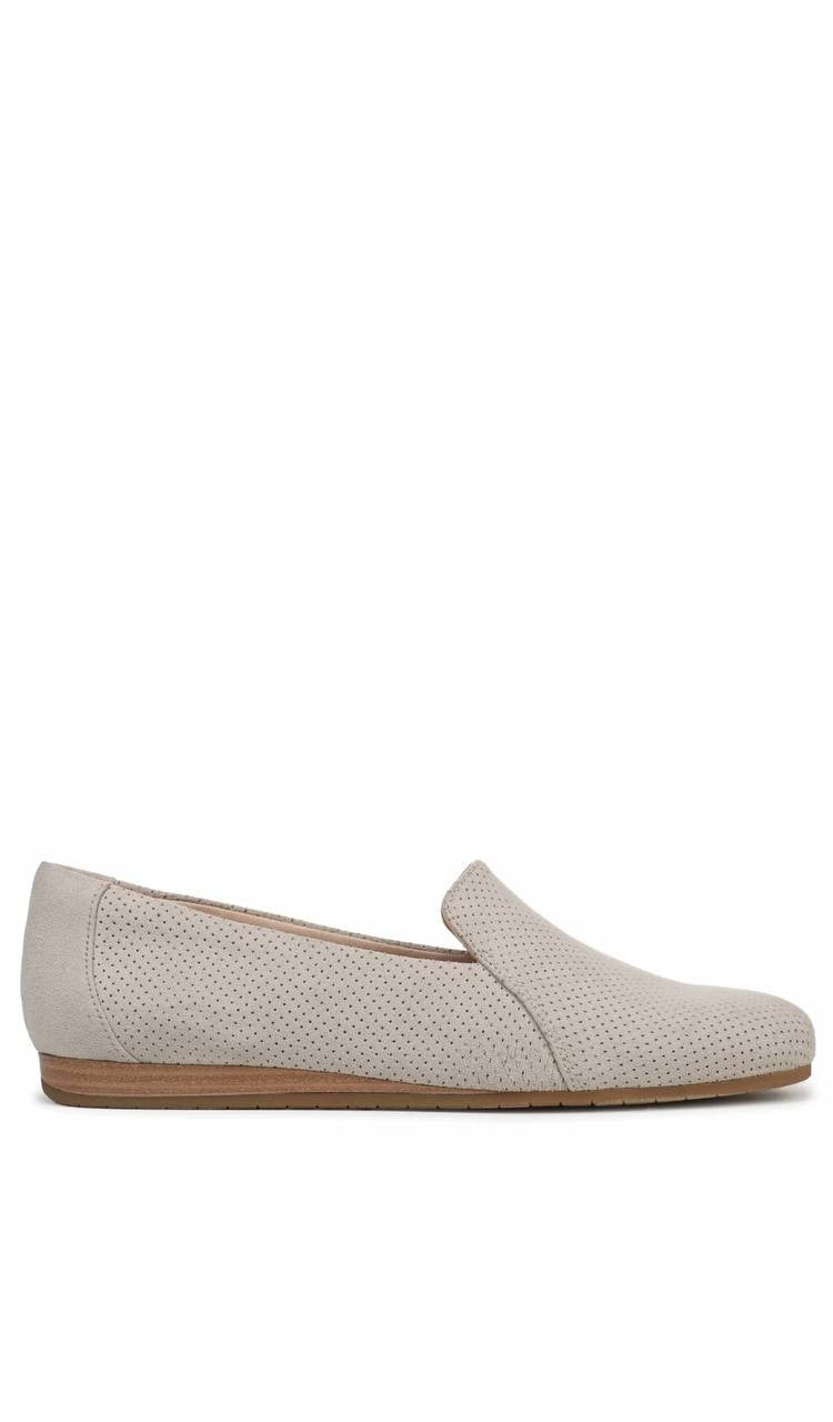 Dr.Scholl’s  Veda  Loafers  Oyster  Fabric  7.5M  New  With  Box  $60