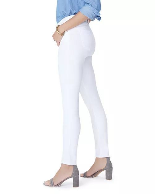 NYDJ Ami Skinny Jeans Optic White Size 12 NWT Lift Tuck Technology Mid Rise