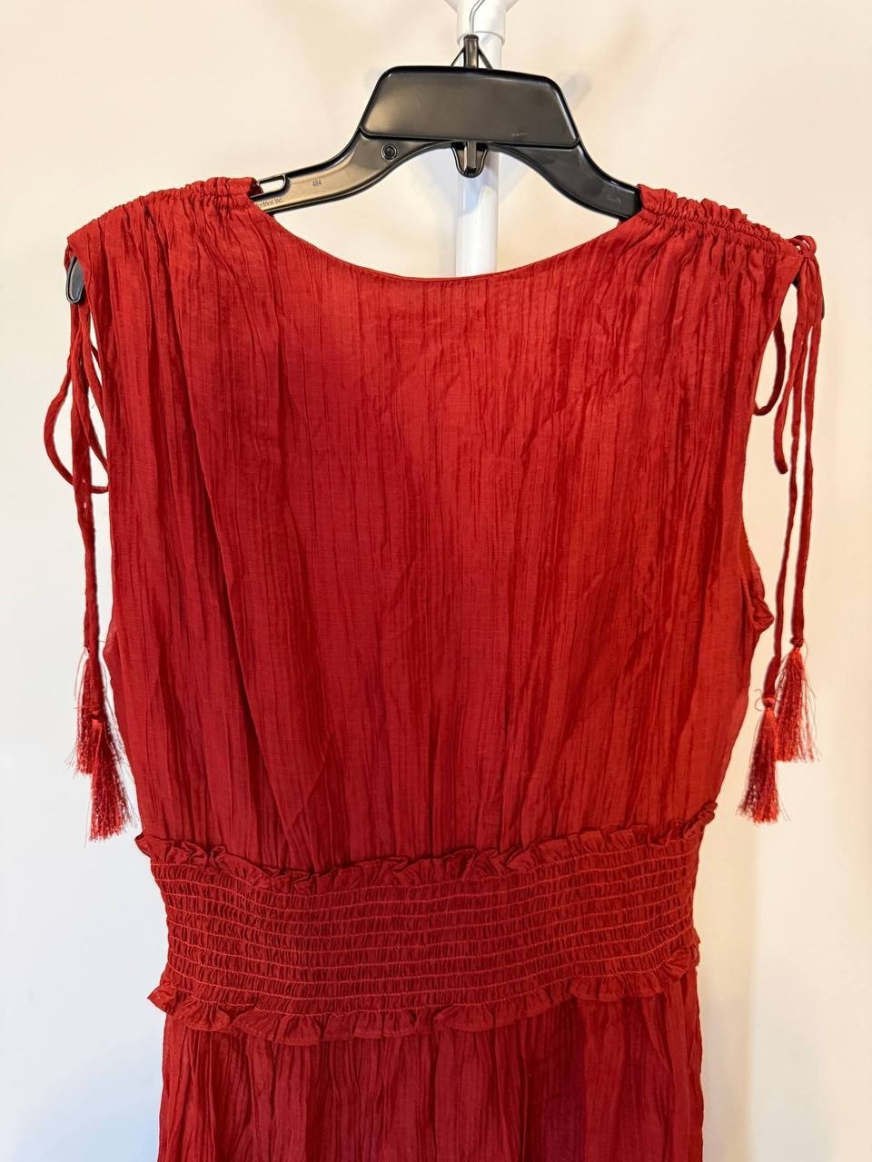 Taylor V‑Neck Handkerchief‑Hem Dress – Size L – NWT – $128