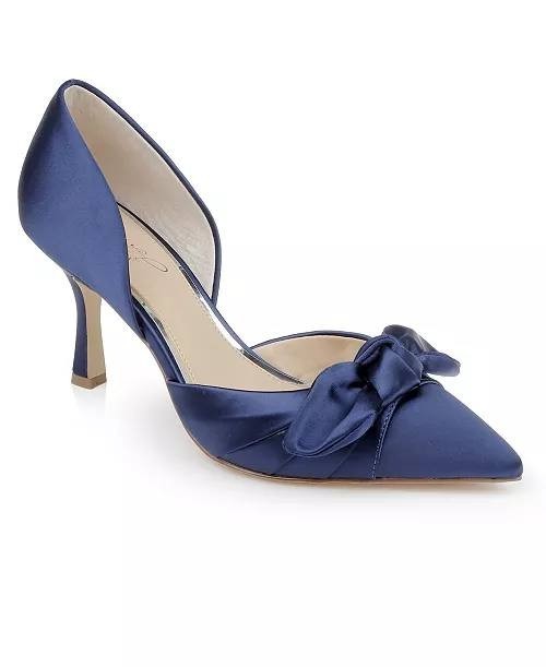 Jewel  Badgley  Mischka  Evening Pumps  Navy  11  New  $109
