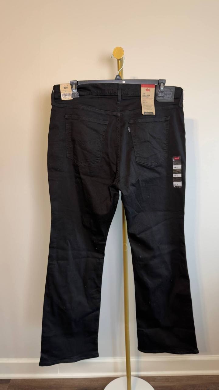 Levi’s 725 High Rise Bootcut Jeans Plus Size Black 18W NWT $75