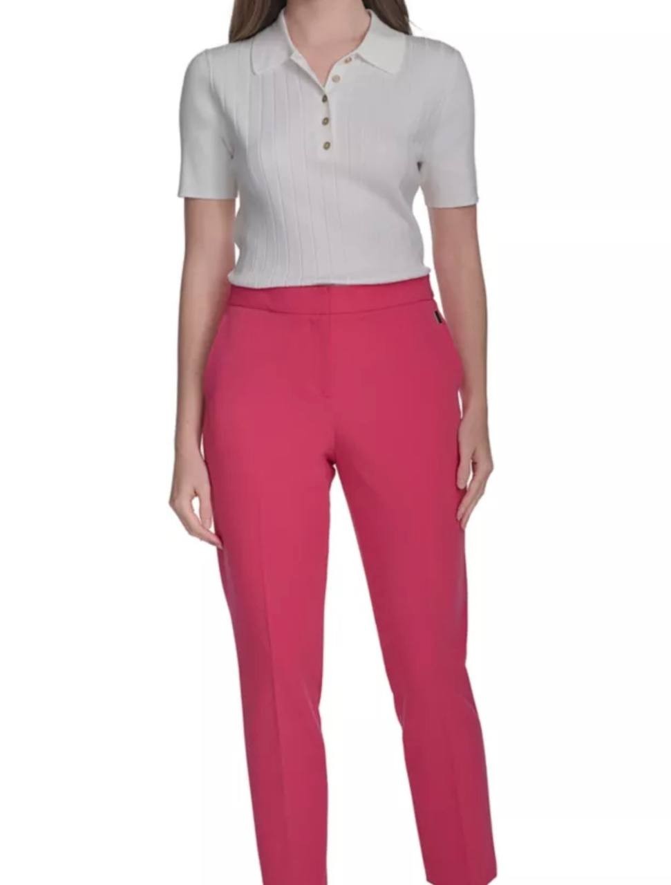 Tommy Hilfiger Sloane Ankle Pants Rosette 14 NWT $99