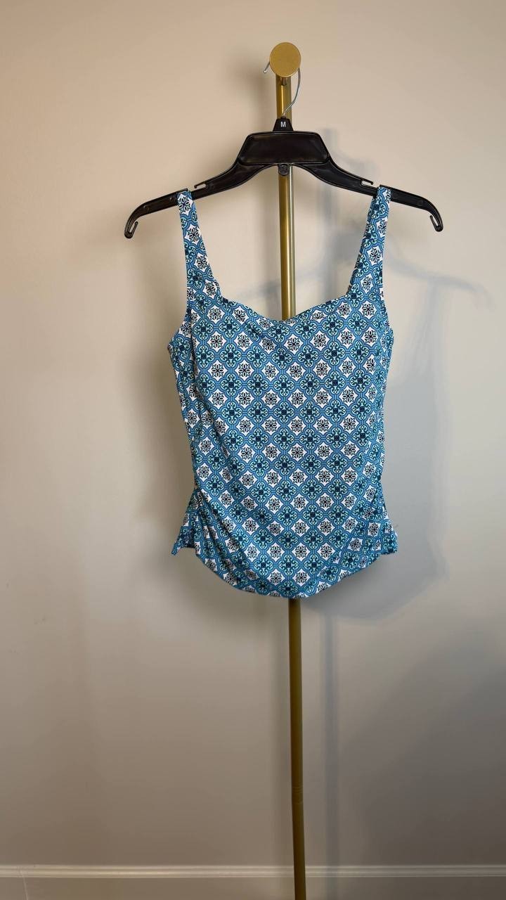 Beach House Brandy Tankini Top Molokini Tile Multi 10 NWOT $89