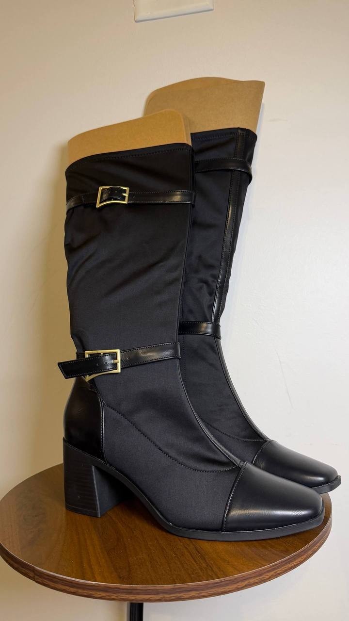 Journee Collection Gaibree Extra Wide Calf Riding Boots Black 9M NWB MSRP 110$