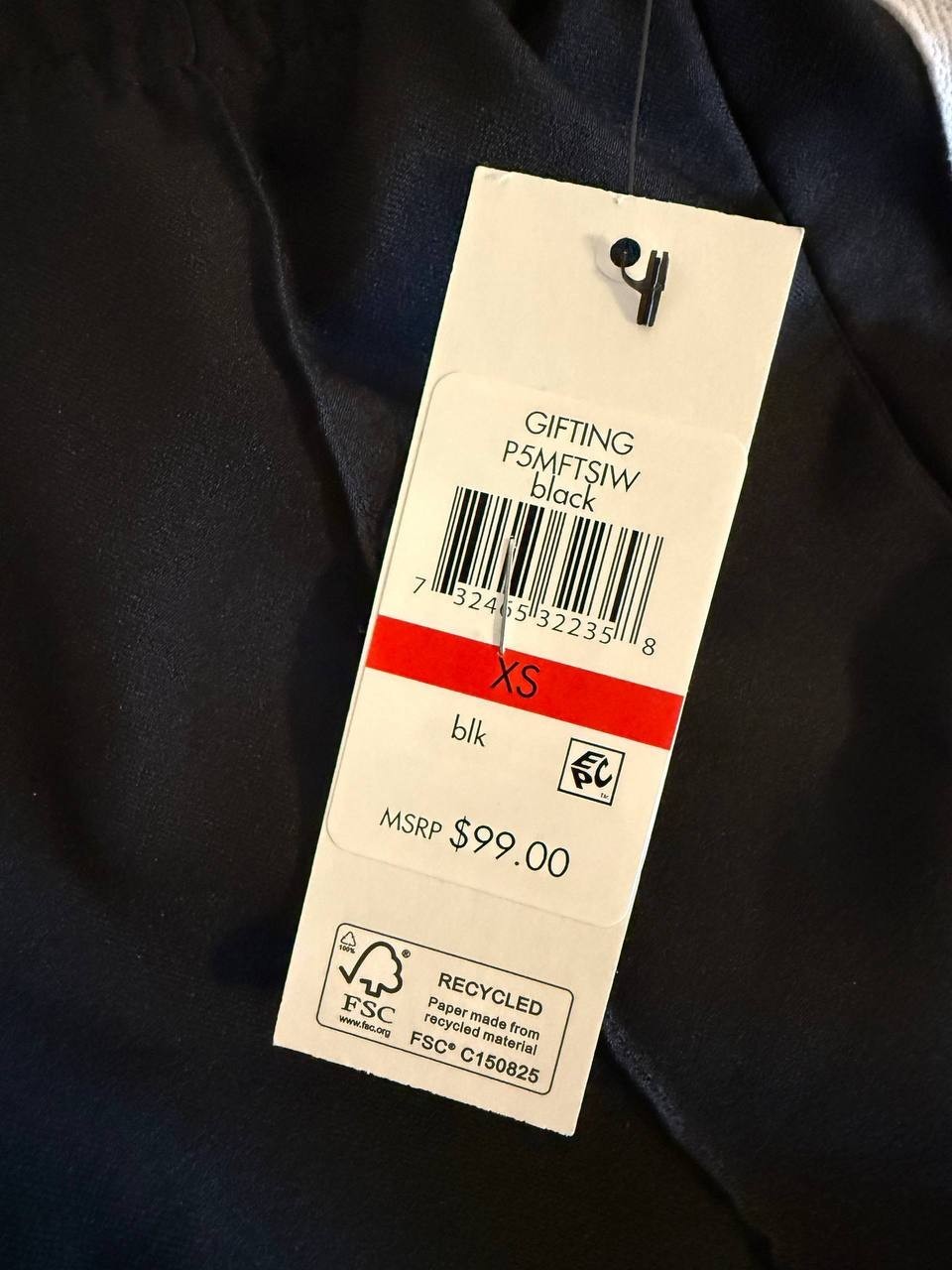 Gifting Black Side-Stripe Pants – Size XS – NWT – $99