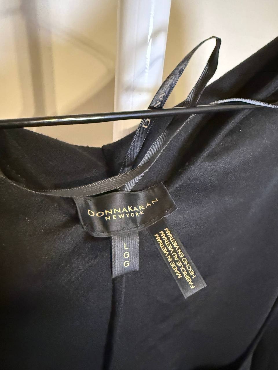 Donna Karan New York Open‑Front Puff‑Sleeve Shrug – Size L – NWT