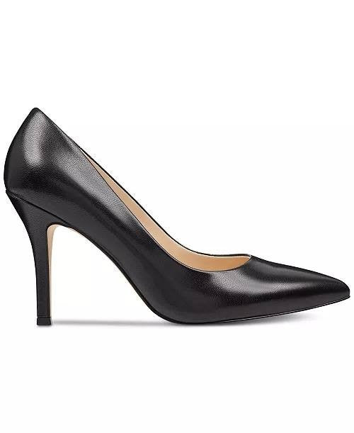 Nine West Black Leather Pumps 7M New in Box MSRP $99