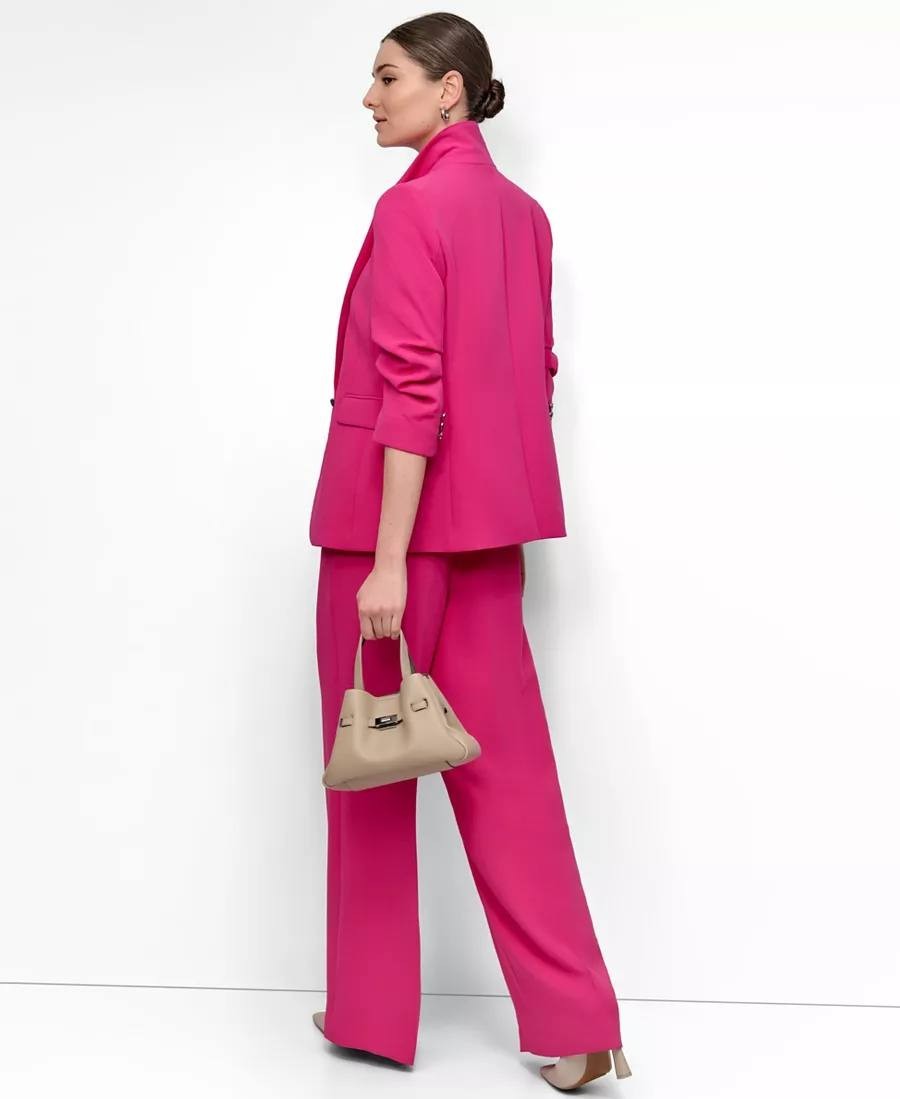 DKNY Ruched‑Sleeve Blazer – Petite – Size 4P – NWT – $159