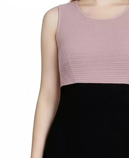 NY Collection Petite Lace‑Detail 2‑Piece Dress Set Blush Black 8P $62 NWT