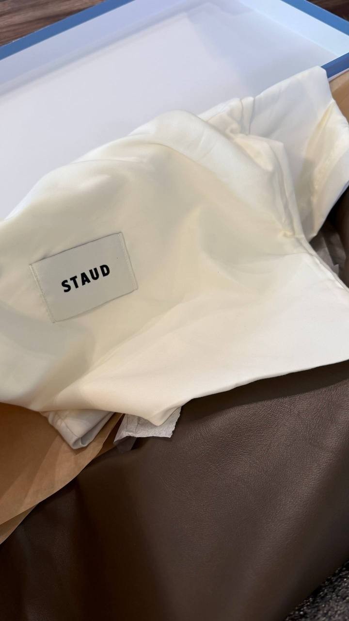 Staud Truffle Leather Flat Boots 36 New in Box MSRP $495