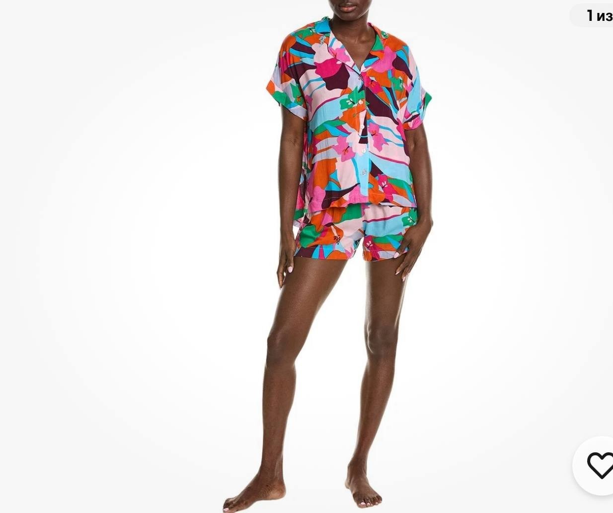 Sanctuary Floral Pajama Set - 2-Piece Shirt &amp; Shorts, Women’s, Size S NWT