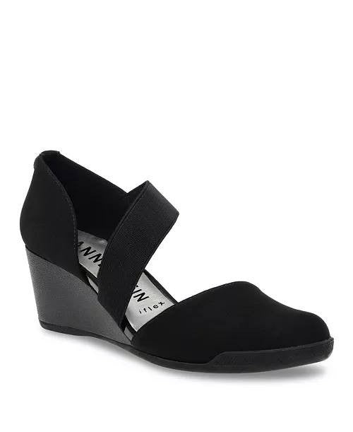 Anne Klein Wedges Black 10 M New $75.00