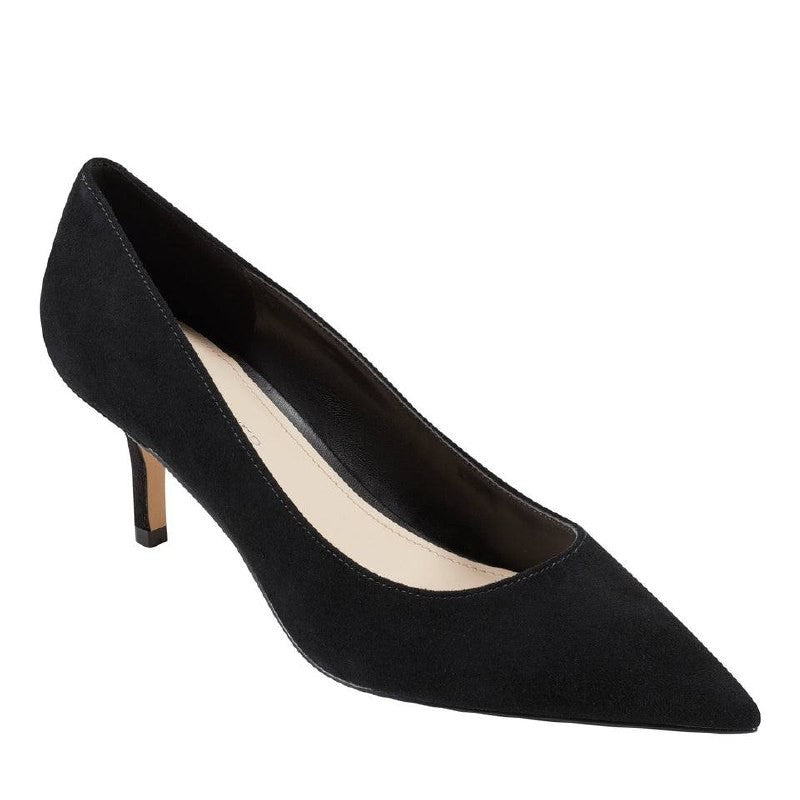 Marc Fisher Alola Pumps 7.5M Black Suede Pointed Toe Mid Stiletto NIB msrp$99