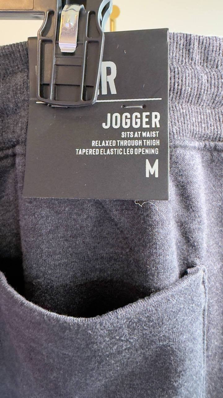 Lazer Burnout Fleece Cargo Jogger Pants Black M NWT $39.50