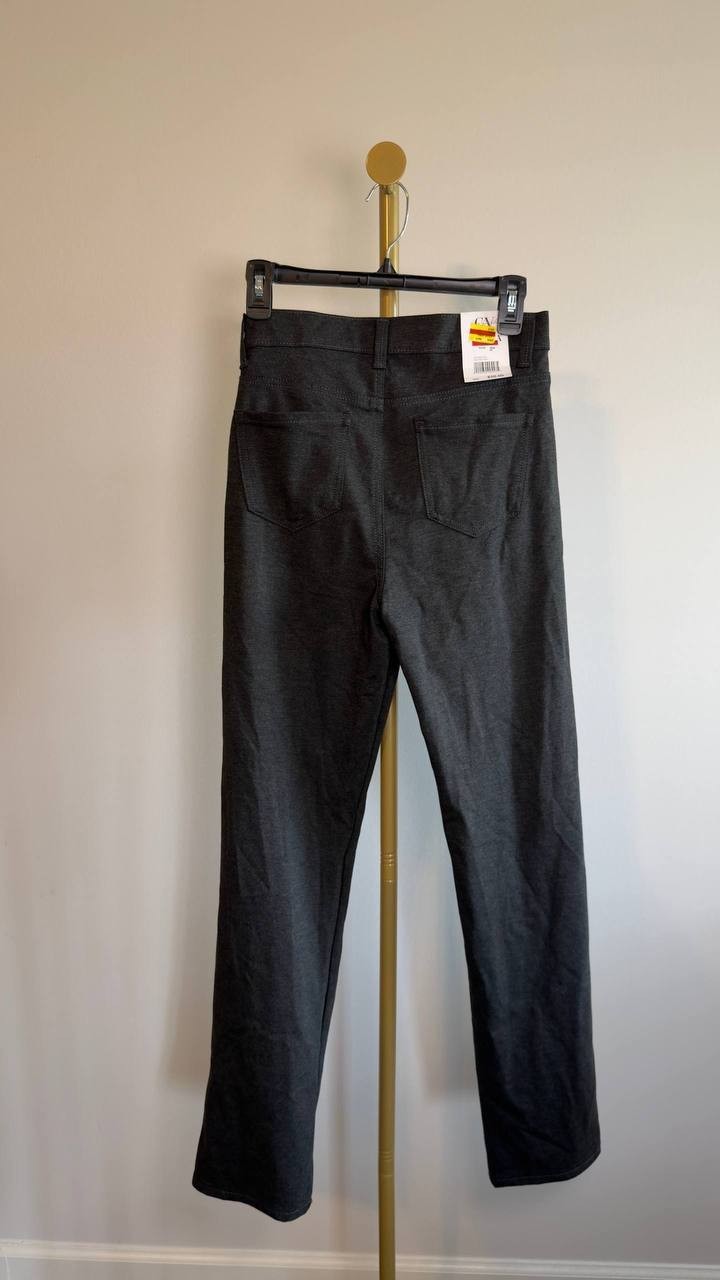 Gloria Vanderbilt Amanda Ponte High‑Rise Pants Heather Grey 4 NWT $54