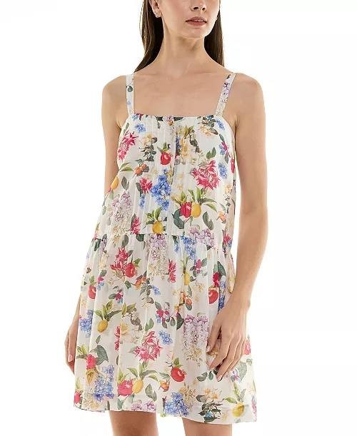 Taylor Petite Printed Pintuck Bodice Sleeveless Shift Dress White 7 NWT $129
