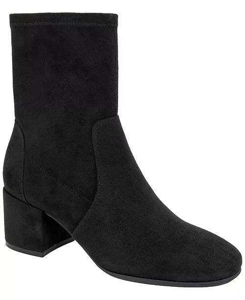 Kenneth Cole Reaction Roxy Dress Booties Black 9.5M Block Heel $99 NWB