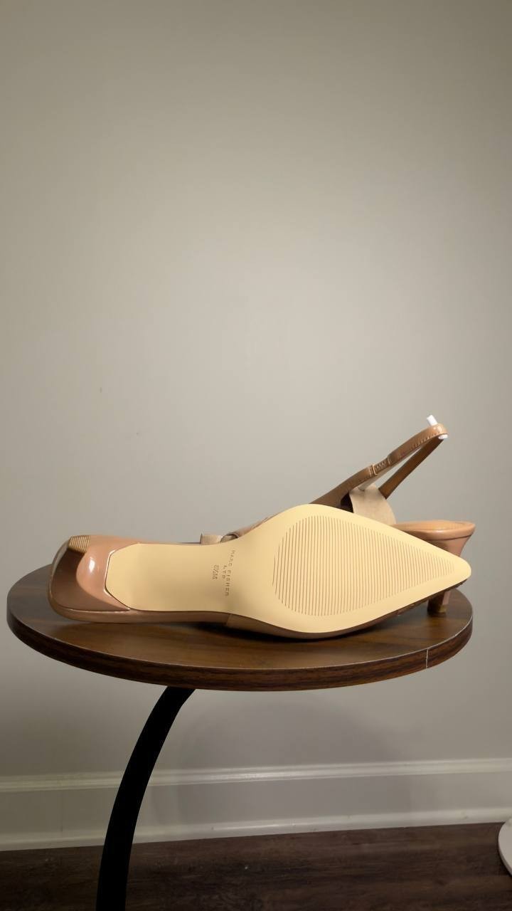 Marc  Fisher  ltd  Slingback  Pumps  Natural  8.5M  New  $150