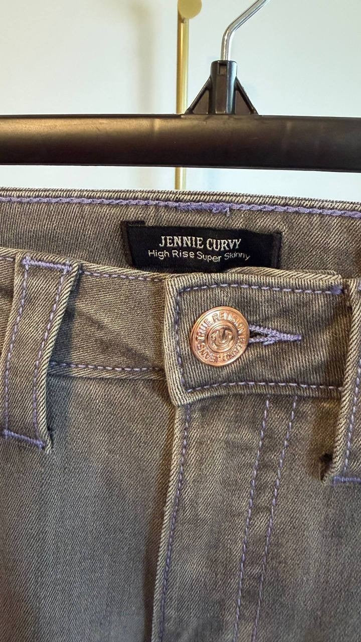True Religion Jennie High Rise Curvy Skinny Jeans Kaia W27 NWT $159