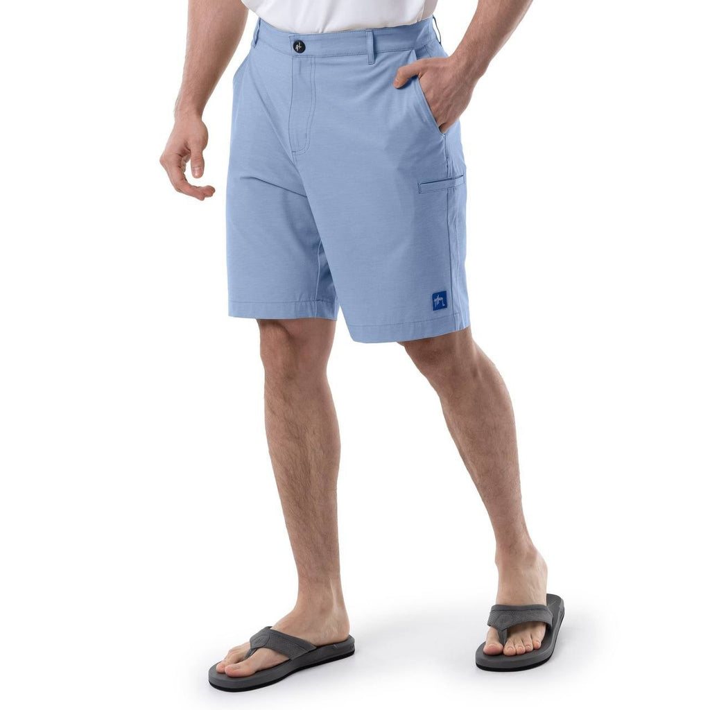 Guy Harvey Men’s Performance 4‑Way Stretch Hybrid Shorts Blue 32 $65 NWT