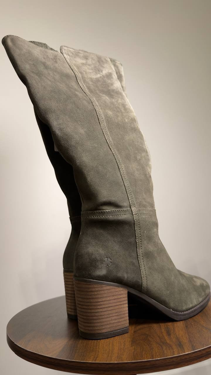 Lucky  Brand  Wide  Calf  Boots  Dark  Green  8.5  M  New  $130