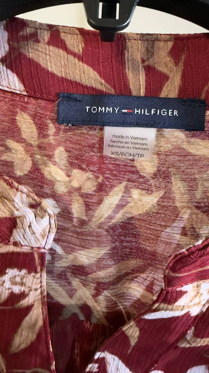 Tommy Hilfiger Blusa con Estampado Floral Multi XS NWT $89