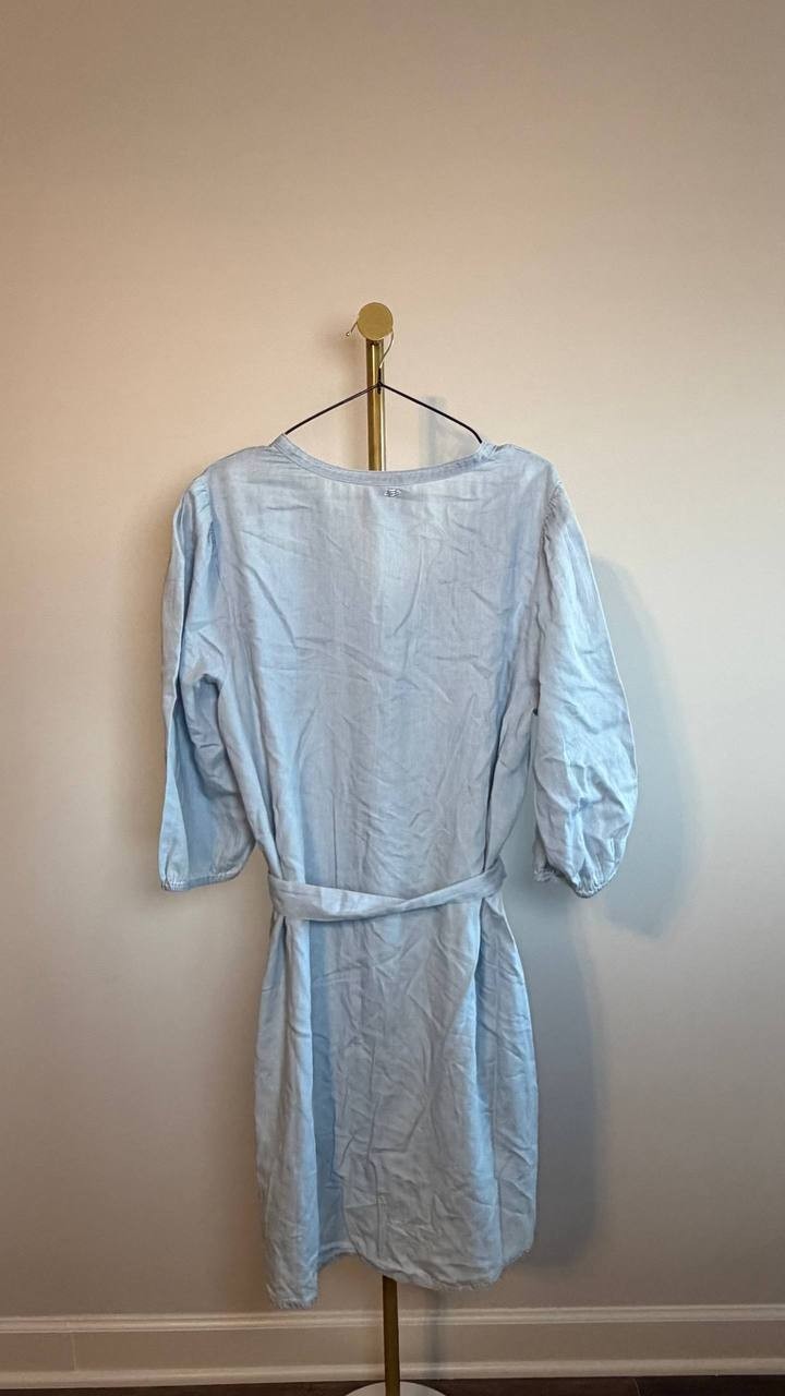 Sam Edelman Laine Shirtdress Light Blue XL NWT $149
