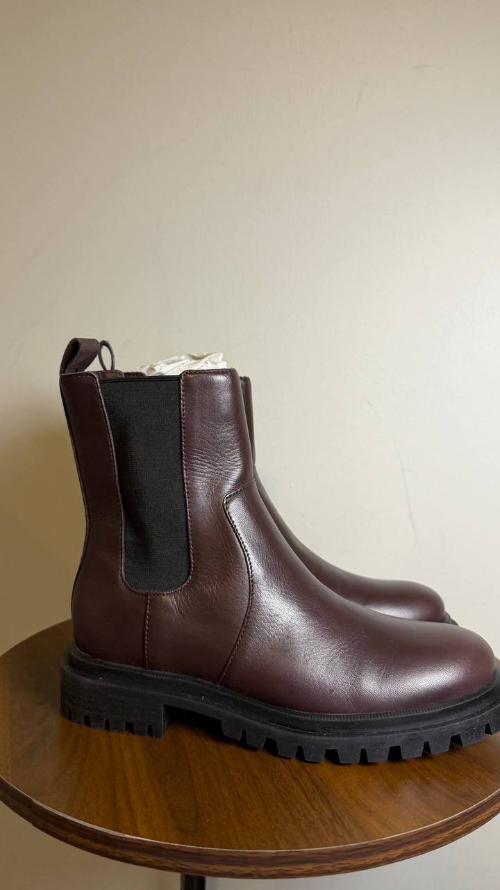Arezzo Brown Leather Boots 5.5B NIB MSRP $139