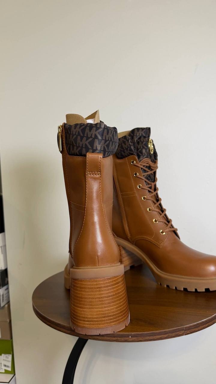 Michael Michael Kors Brown Luggage Leather Booties 11M New in Box MSRP $278