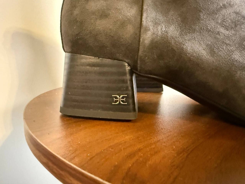 Paige Graphite Suede Ankle Boots – Size 8M – Grey – New in Box