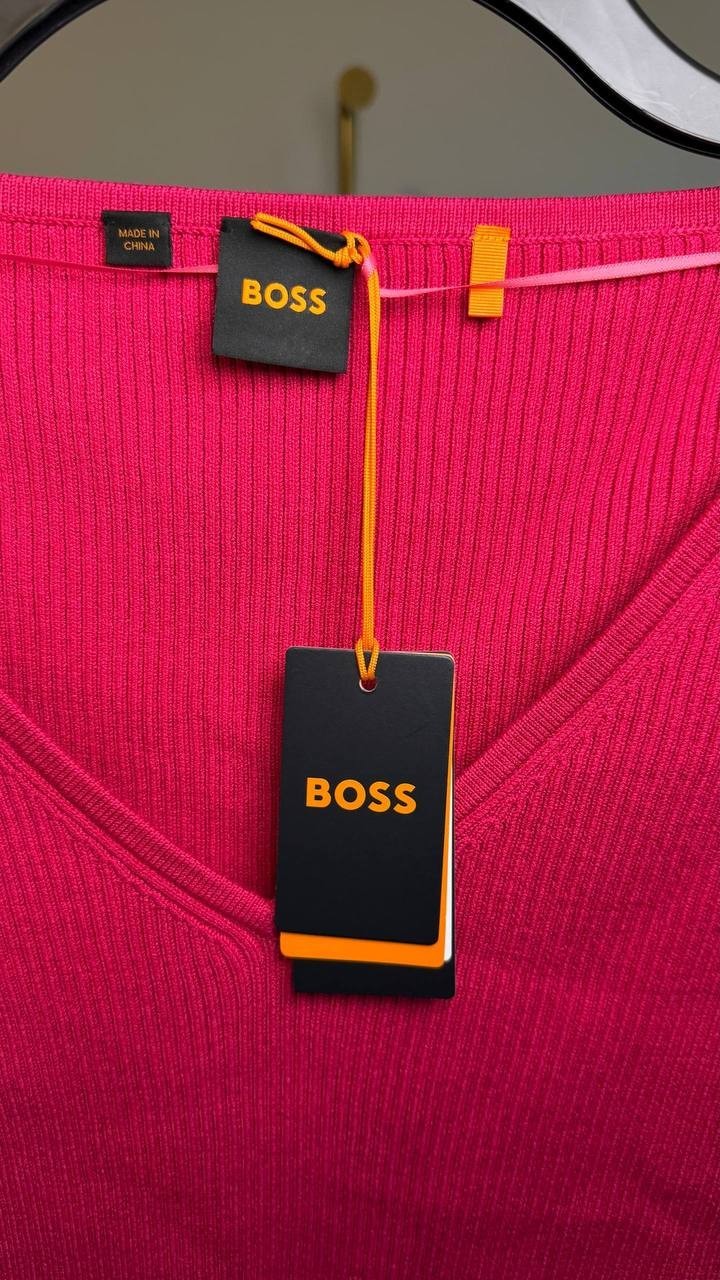 BOSS FARADISCO Knit Shirt Red M NWT $148