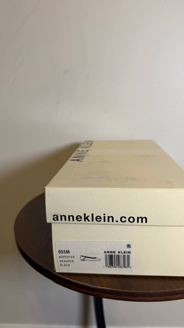 Anne Klein Women’s Aspen Snip Toe Ballet Flats Black 5.5M New With Box $85