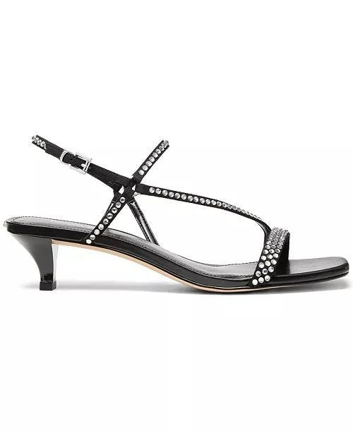 Michael  Michael  Kors  Square  Toe  Sandals  Black  9.5M  New  $135