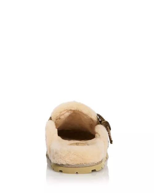 Stuart  Weitzman  Shearling  Clogs  Smokey  Taupe  5  New  $475