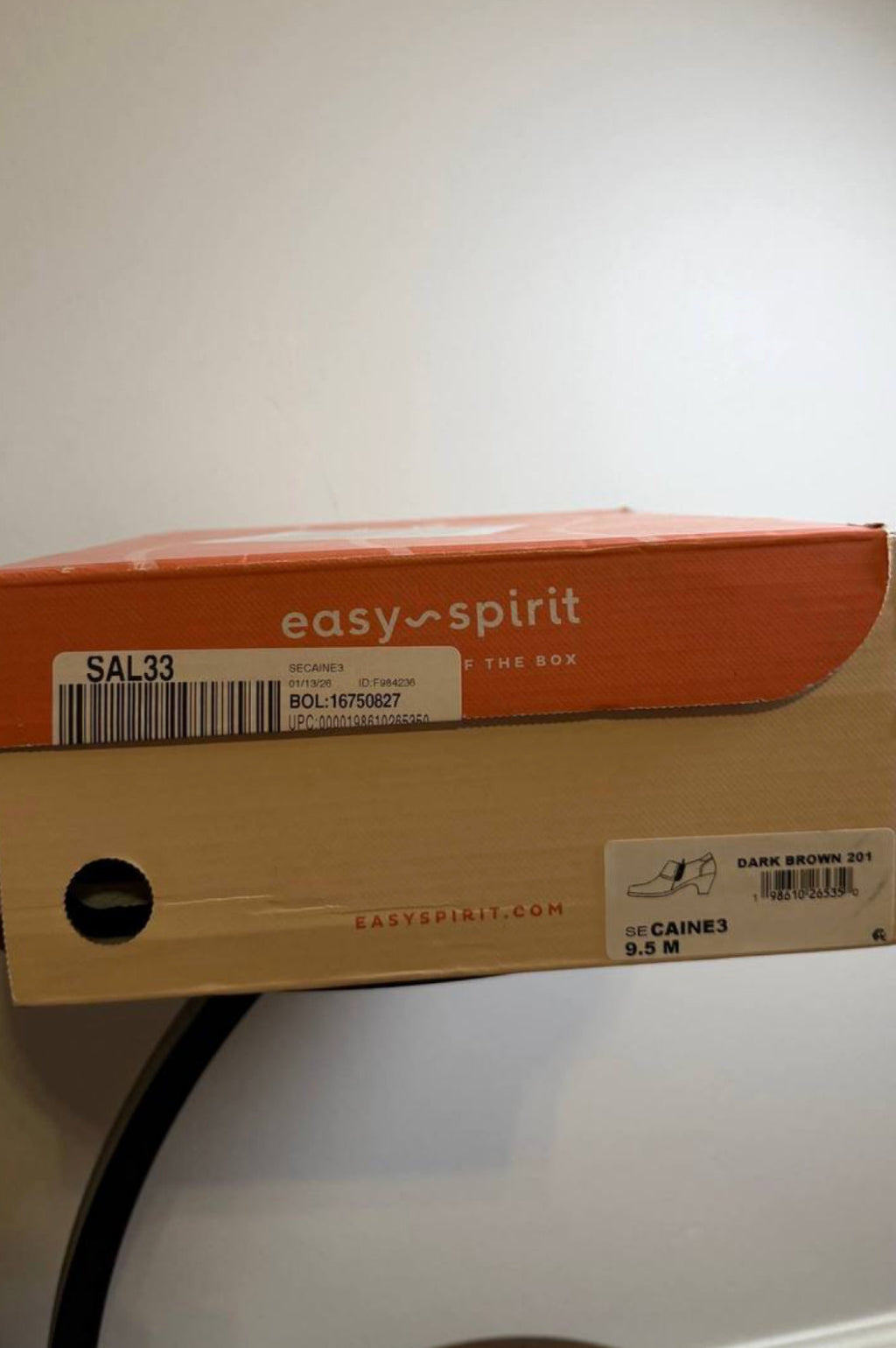 Easy Spirit Caine Booties 9.5M Dark Brown Side‑Zip Round Toe NIB msrp$95