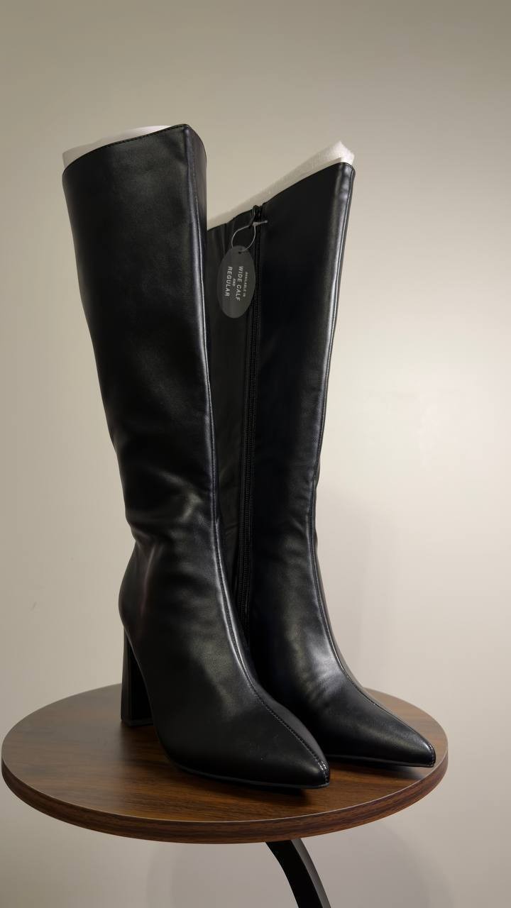 Wild  Pair  Islah  Block‑Heel  Dress  Boots  Black  6.5M  WC  New No  Box  $99