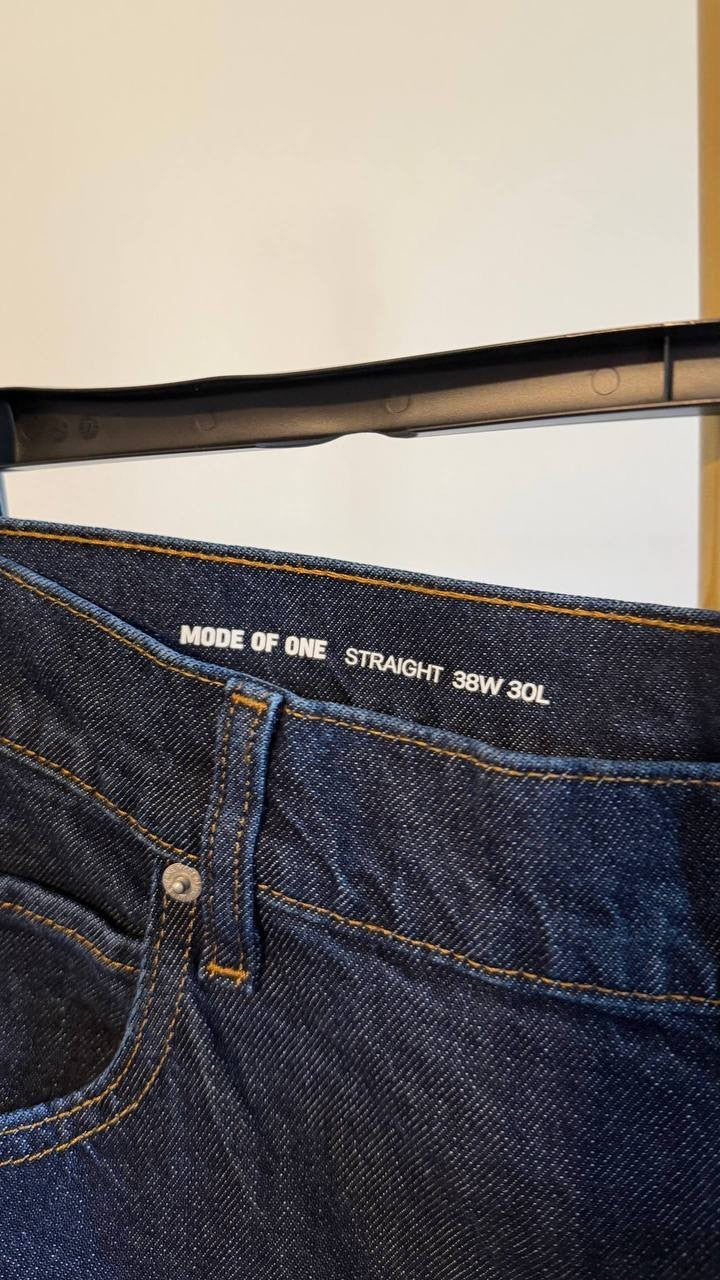 Mode of One Men’s Straight‑Fit Jeans Roosevelt 38W 30L $69.50 NWT